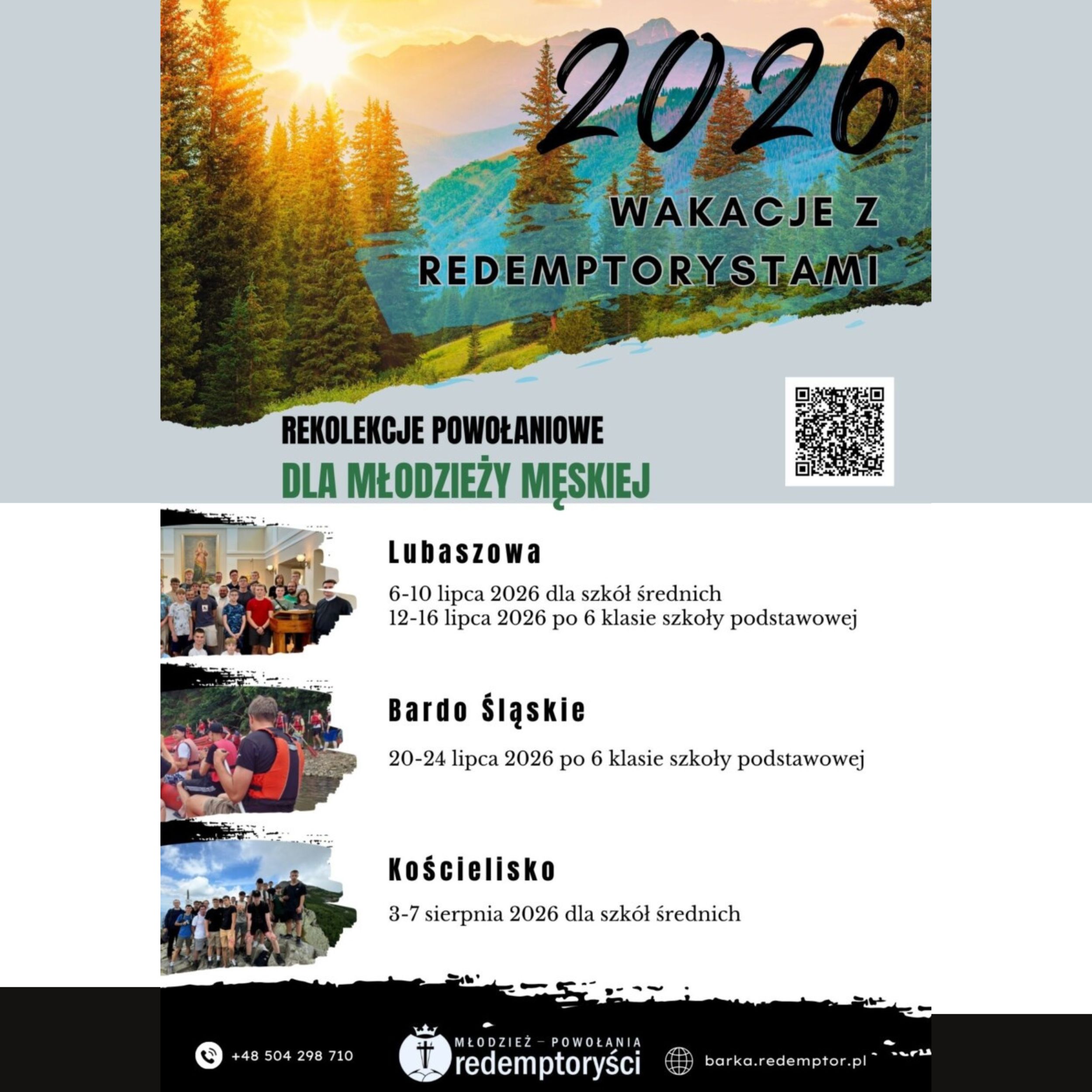 Wakacje z Redemptorystami 2026